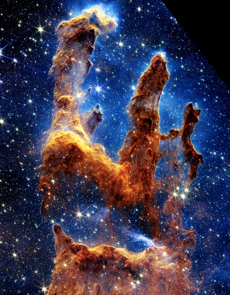 FCG_Studio's tweet photo. Does anyone else see the cosmic chicken??!!
@nasa
..
#JamesWebb #pilarsofcreation #cosmicchicken #space #spacetelescope #spacephotos #chicken https://t.co/0Zwc6pKKYC