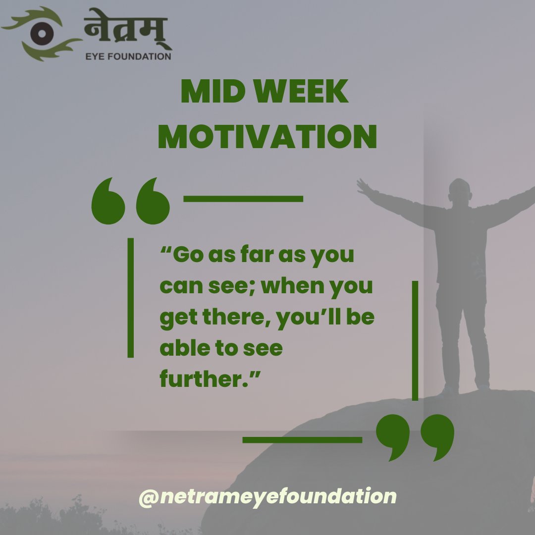 NetramEyeCentre's tweet photo. Mid Week Motivation

Please call at 01141046655, 01141086655, 9319909455 for Appointment/ Queries or more information.

Dr. Anchal Gupta, Netram Eye Foundation, I-1791, CR Park, New Delhi

#eyecare #eyecareprofessionals #eyecaretips  #eyehealth #eyehospital #eyesurgery https://t.co/zLJHeP7LdD