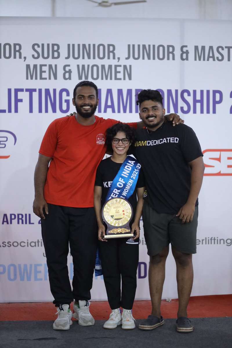 AmrithaEp's tweet photo. @amrithaep 
National powerlifting championship 
Strong woman of india https://t.co/r2kiJlQurM