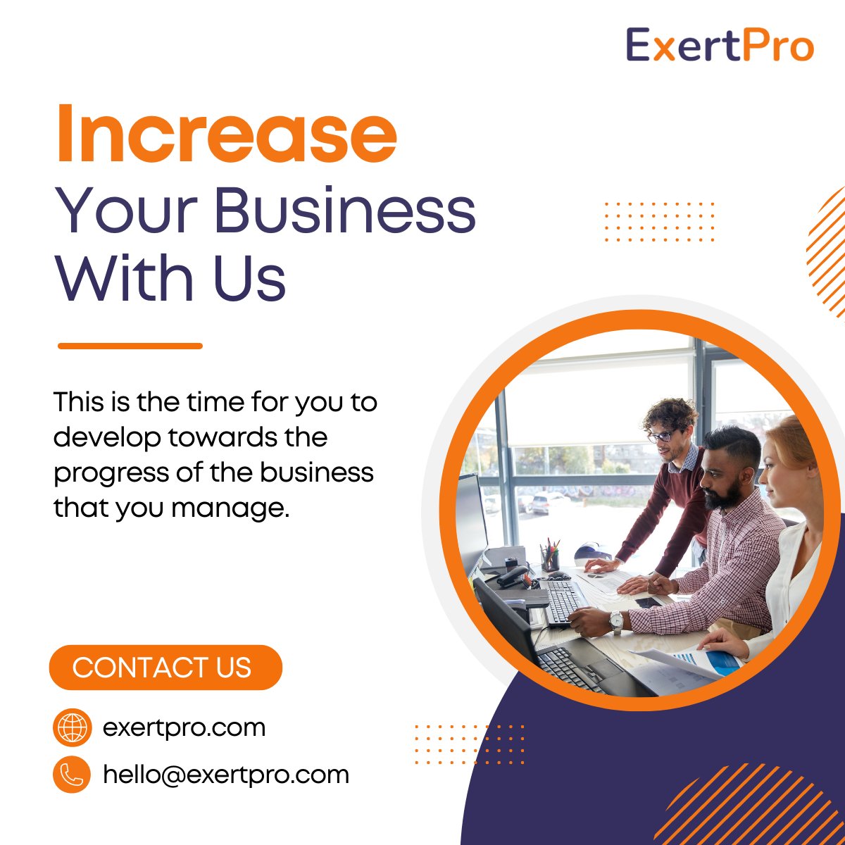 ExertPro's tweet photo. Looking to increase your business? We can help! We offer WordPress website development, maintenance, WooCommerce website management, white label services, and WordPress speed optimization. https://t.co/MayM7WBTwV