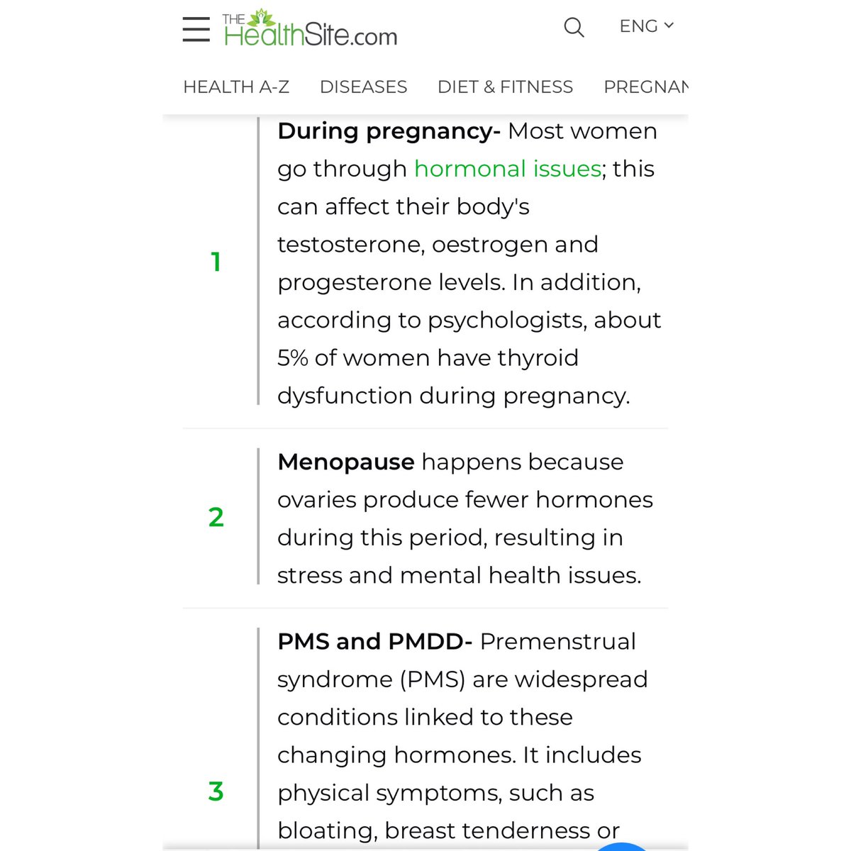 SRubiyana's tweet photo. My article for The healthSite.come on “Can Hormonal Changes Impact A Woman's Mental Wellness Post-40? Explains Psychologist”, 19.10.2022.
#womenmentalhealth #womenmentalhealthawareness #hormones #hormonalimbalance #pregnancy #menopause #pms #pmsproblems #pmdd #pmddawareness https://t.co/PWLEERmC4R