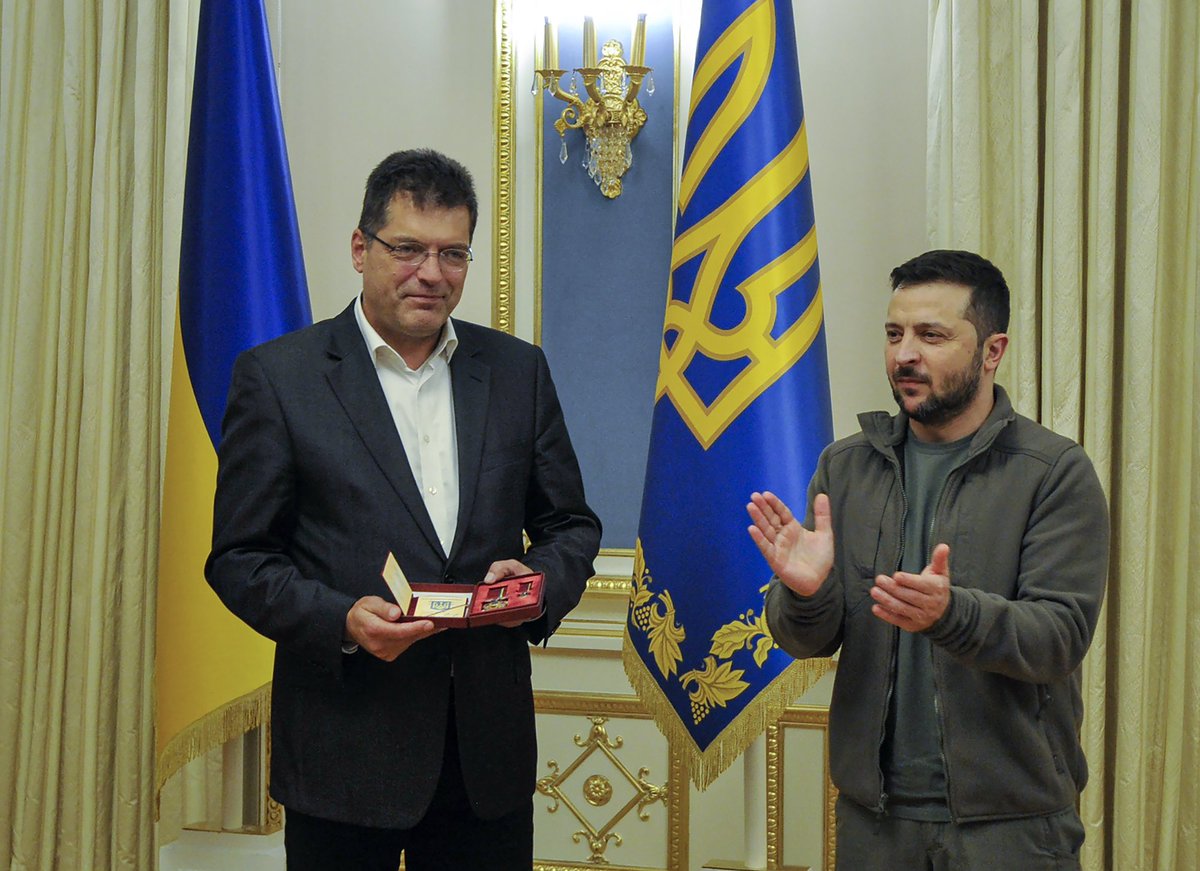 .@ZelenskyyUa, thank you for awarding me with this national order of merit. I am very much honoured. It is also an acknowledgement of efforts by my dedicated @eu_echo team in assisting Ukraine and its people in need. #StandWithUkraine