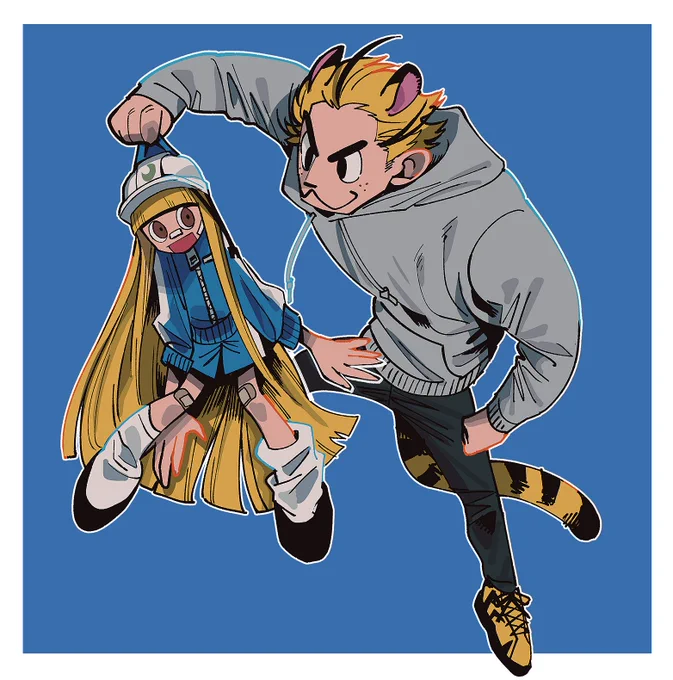 あつ森擬人化らくがき 