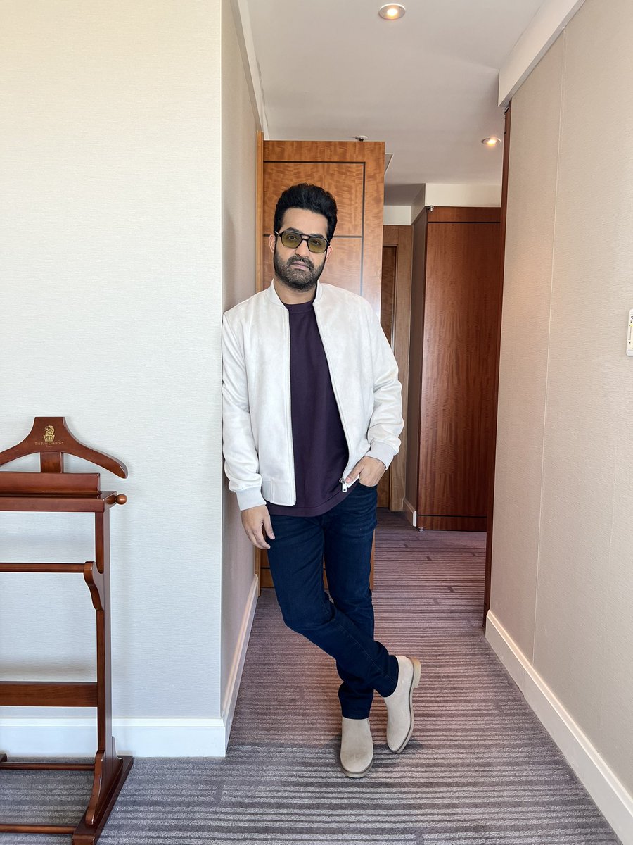 ashwinmawle's tweet photo. ALL SWAGGED 🔥
@tarak9999 for Day 1 of #RRRMovie promotions in Tokyo Japan
Styled by - @ashwinmawle &amp; @hassankhanhak 
#rrrinjapan #rrrmovie @RRRMovie https://t.co/OJ3zRdG9Cb