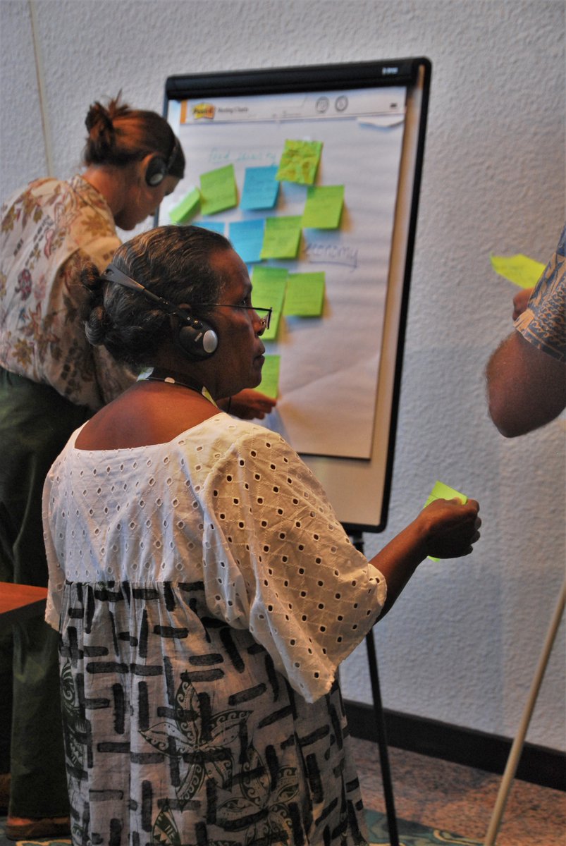 PACPATH_PROJECT's tweet photo. Day 2 - Workshop in Noumea at @spc_cps 
Mapping ocean values and threats in Fiji and New Caledonia to settle sustainability pathways.

@ird_fr @Belmont_Forum @IUCN_Oceania @MarajaRiechers @UniSouthPacific @IAN_UMCES @SprepChannel @MercatorOcean @LeuphanaUni  #PACPATH https://t.co/dPsAWTHmvK
