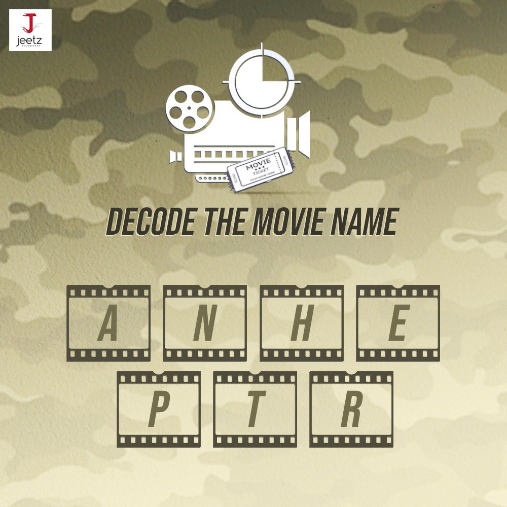 Decode the movie name #jeetzfilmworks