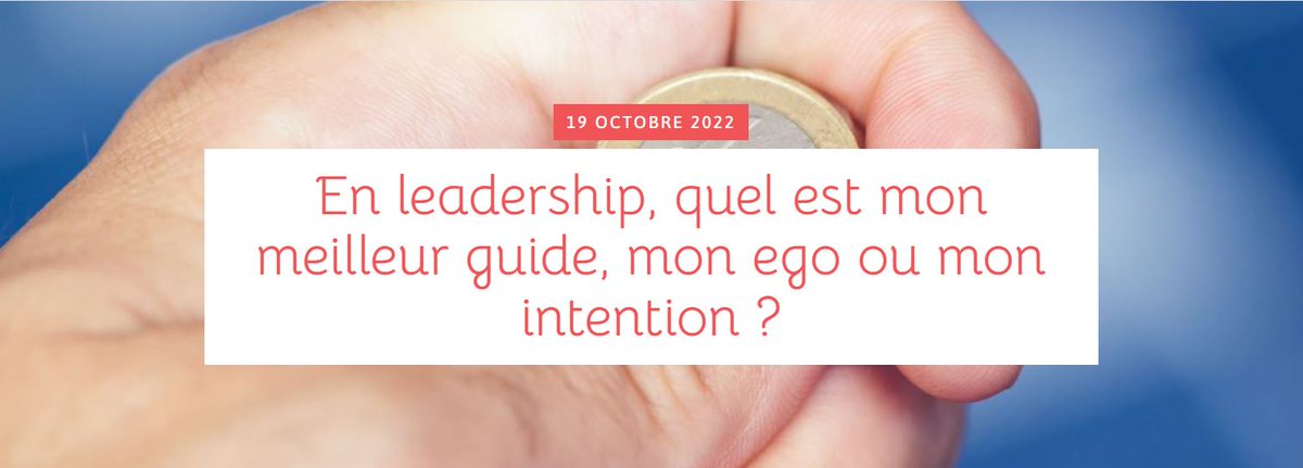 Manager_libere's tweet photo. En leadership, l'ego &amp; l'intention sont les 2⃣ faces d'1⃣ même pièce. A qui se fier : côté pile, la voix tonitruante du jugement &amp; du cynisme portée par notre ego, ou côté face, la voix du cœur faite de sensibilité &amp; de nuances, issue de notre intention ⁉️
https://t.co/wgPFrXNfIn https://t.co/ahvvja7xUx