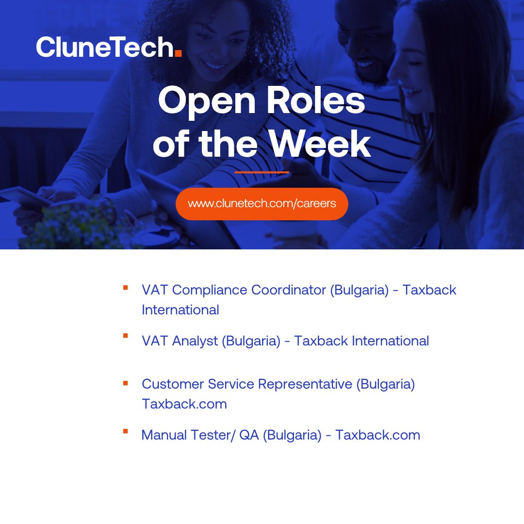 CluneTech's tweet image. Open Roles of the Week. @CluneTechare hiring!

Join our technology hub and support entrepreneurial leaders and fantastic new businesses with solutions that make business better. To explore our opportunities visit clunetech.com/careers

#Hiring #FinTech #CluneTech