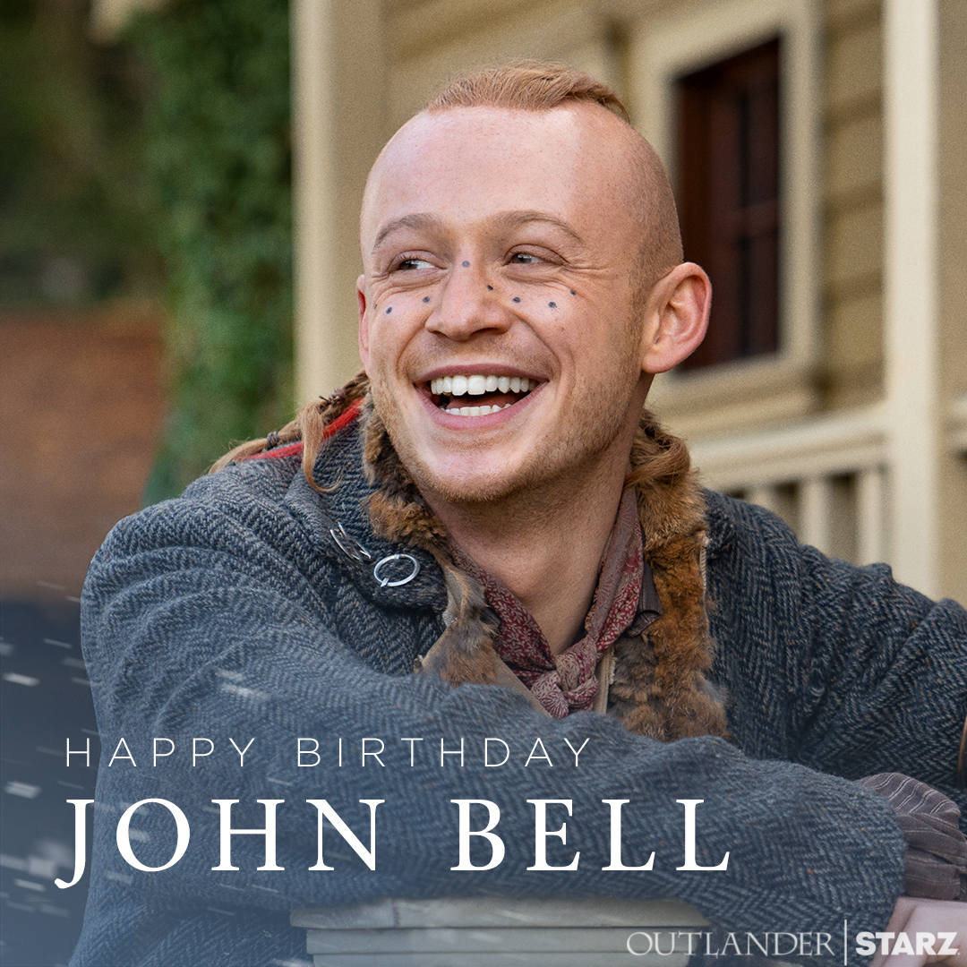 The world's a little brighter with him in it. Happy birthday, @JohnBell! #Outlander