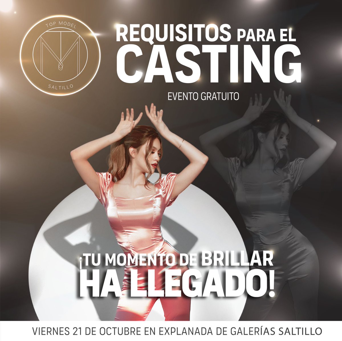 MJMODELOS's tweet photo. #Saltillo #Coahuila acude al gran Casting de @TopmodelSal viene una edición llena de sorpresas. Te esperamos en #Galerias #Saltillo https://t.co/T4Qn0YuJoc