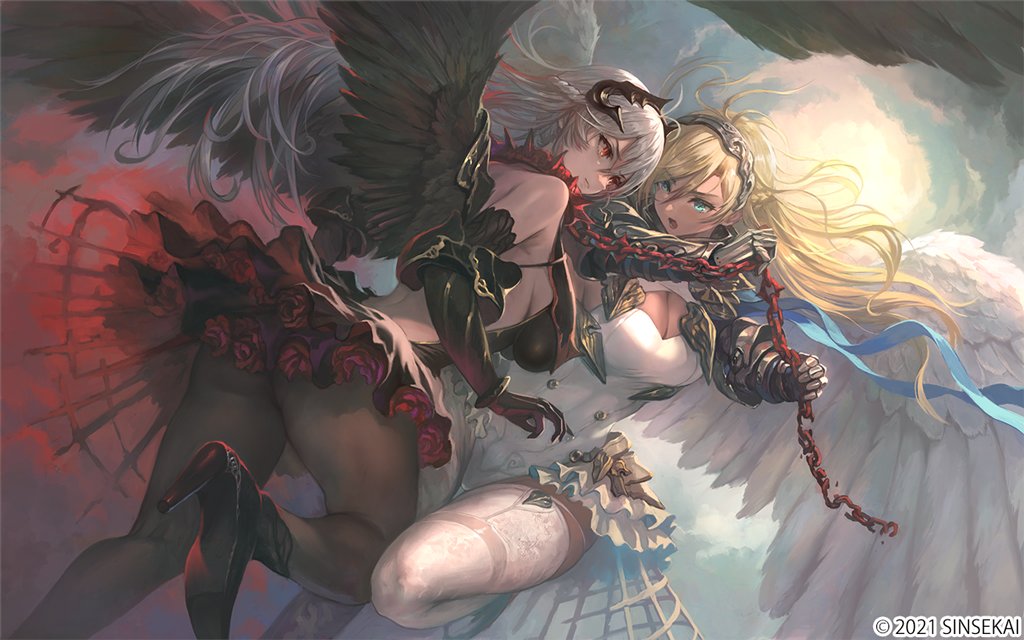 kanata_sinen's tweet image. 四々九先生（@yoshiku449）原デザインのキービジュアルをもとに、ヒミコ先生（@himiko358）デザインによる女騎士です。
プレイアブル衣装はこちらを予定しており、今後色々な衣装verを増やしていく予定です。

※コピーライトを忘れていたので再掲、すみません...

#ProjectABYSS