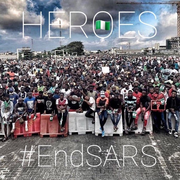 20 10 20
We remember 😢
May the soul of all who left us because of the #EndSARSProtest and the ones dead because Nigeria happened to them, rest in peace🙏🏽
#EndSARSMemorial2 
#LekkitollgateMassacre
