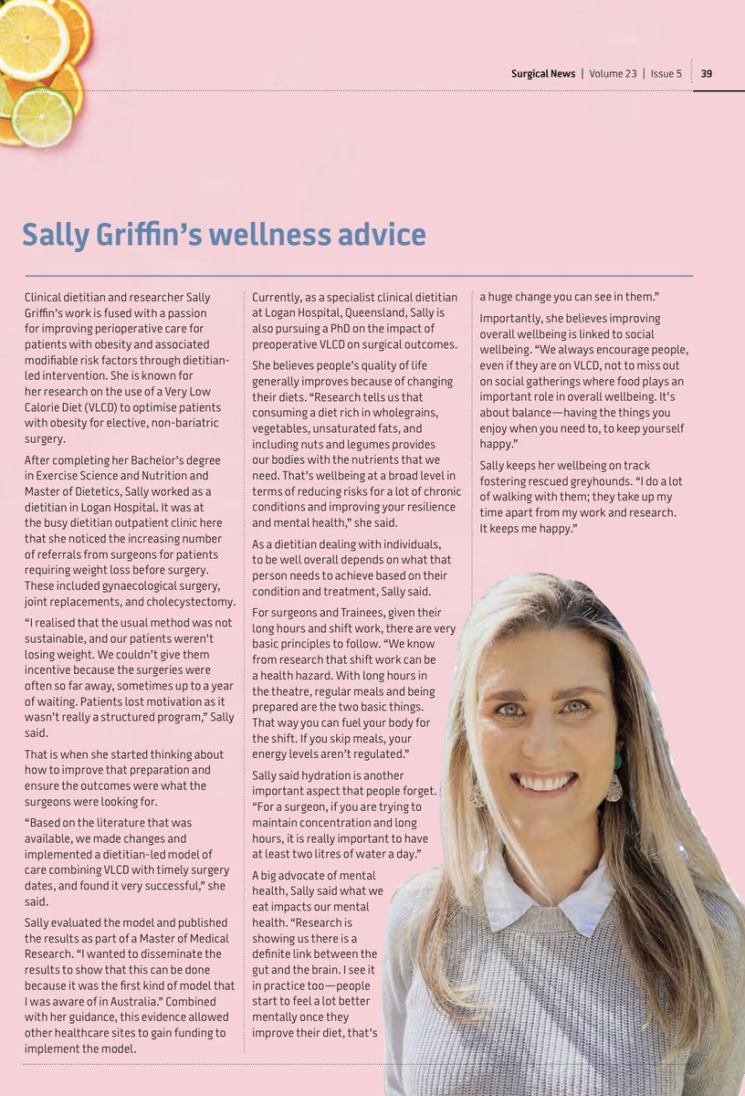 I was honoured to be asked to be interviewed for <a href="/RACSurgeons/">RACSurgeons</a> bi-monthly magazine for their ‘Wellness’ issue! 

Full issue here —> issuu.com/racscommunicat…