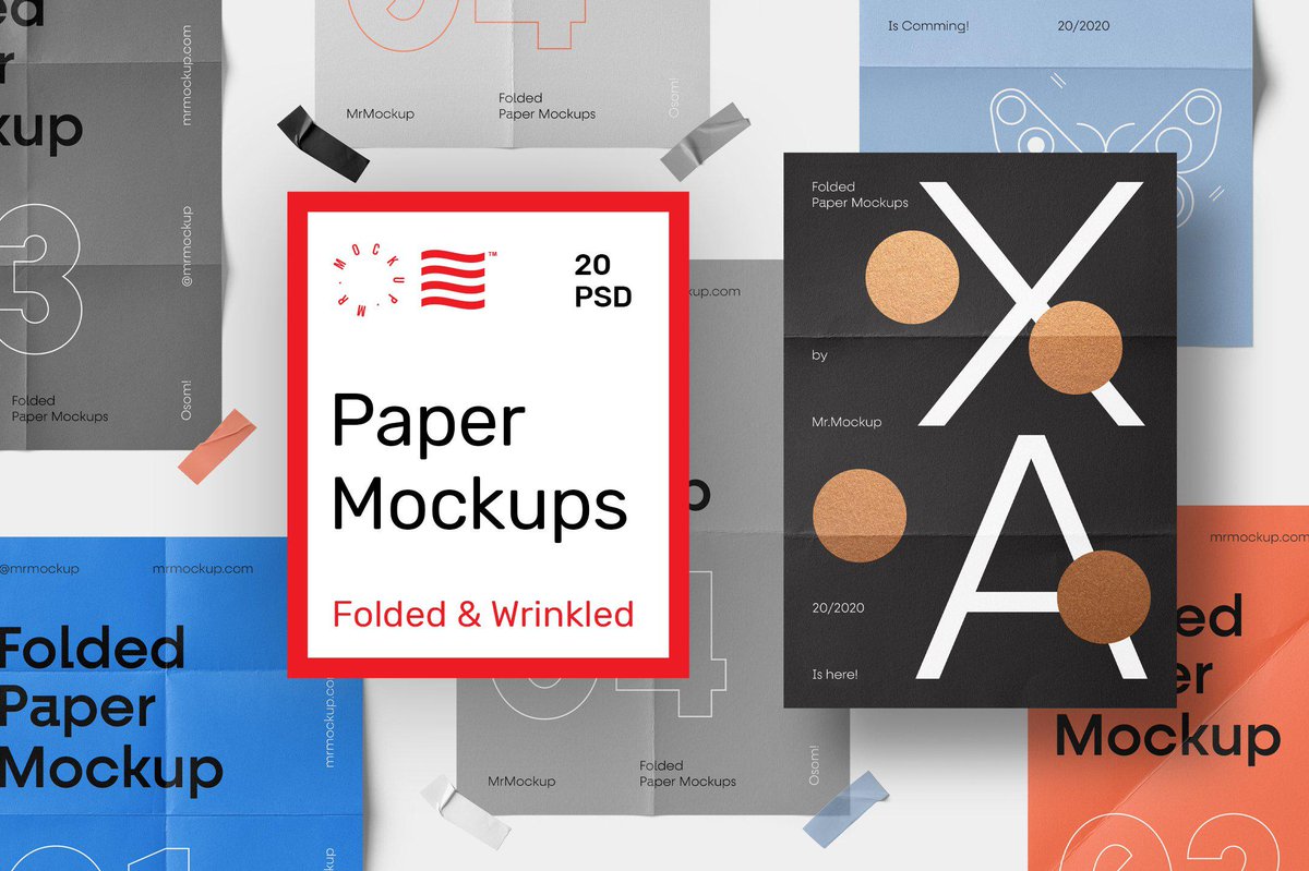 DavidZydd's tweet photo. Folded Paper Mockups https://t.co/27yYgHuAAG  #mockuppsd #MockupTemplate #print #papertexture #psd #holidaycard #sustainable #abrimockup #mockup #template #posterdisplay https://t.co/9oMxeB2ytA