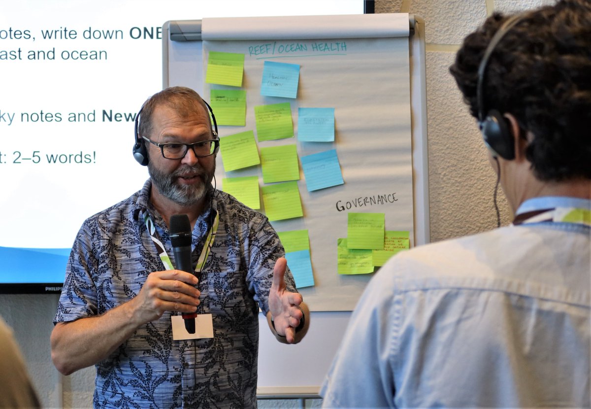 PACPATH_PROJECT's tweet photo. Jour 2 - Ateliers de Nouméa à la @spc_cps
 
Cartographier et identifier les valeurs et menaces liées à l'océan à Fidji et en Nouvelle Calédonie afin d'établir des trajectoires de durabilité.
@ird_fr @Belmont_Forum @IUCN_Oceania  @UniSouthPacific @IAN_UMCES @SprepChannel
 #PACPATH https://t.co/sOhEAiVoCa