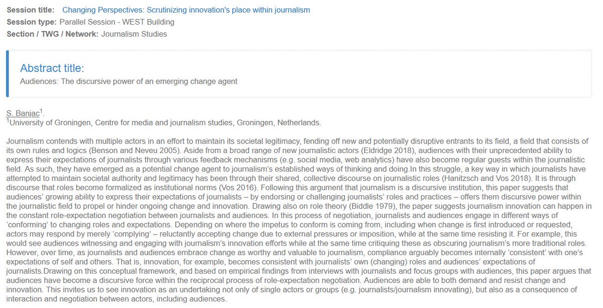 Then, <a href="/BanjacSandra/">Sandra Banjac | @sandrabanjac.bsky.social</a> will present on "Audiences: The discursive power of an emerging change agent"