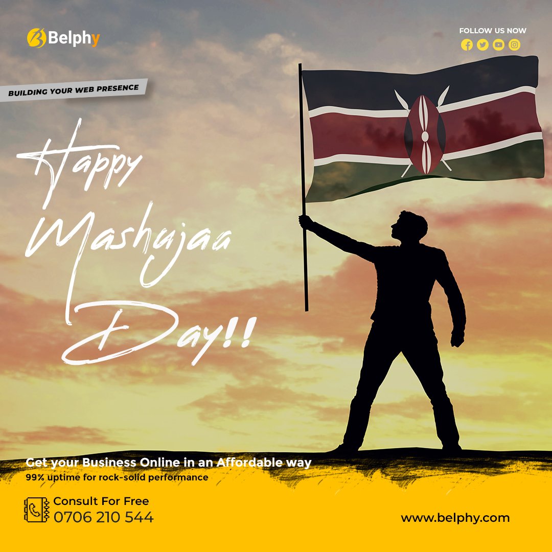 Belphy_cloud's tweet photo. Every day we are reminded that #Kenya is a nation of winners. #Belphycreates joins other #Kenyans in celebrating all heroes flying the Kenyan flag high! Happy #MashujaaDay2022 !
#MashujaaDay #Freedom #Nairobi #100daysofcode #100daysofcloud #Domains #domainsforsale #WordPress https://t.co/RGXGh9V7Z0