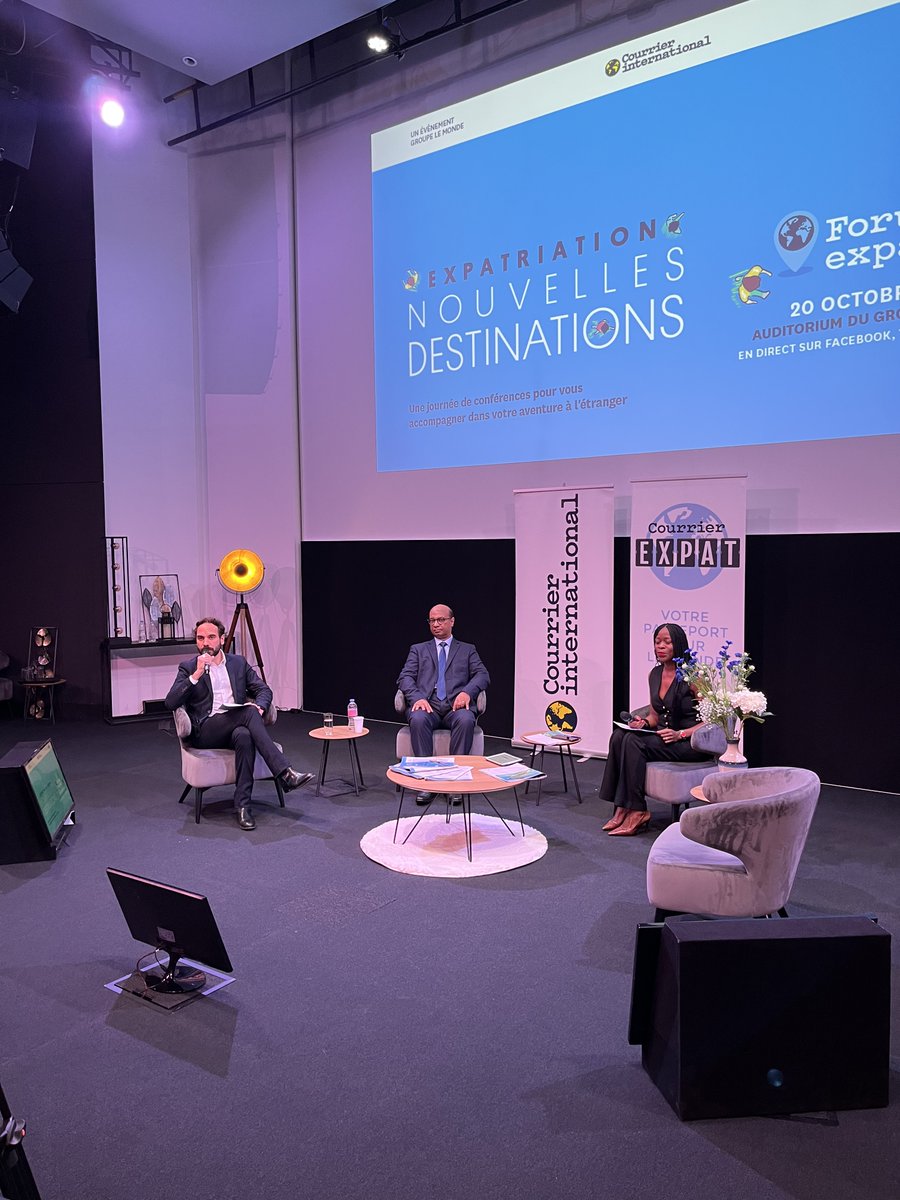 courrierexpat's tweet photo. Ouverture de la 10e édition de #ForumExpat organisé par @courrierinter et @courrierexpat 
Première conférence animée par @mengue_daniella sur la retraite et expatriation à l'Île Maurice en présence de Heerun Ghurburrun de @EDBMauritius 🇲🇺 https://t.co/WBJTjsG4tP