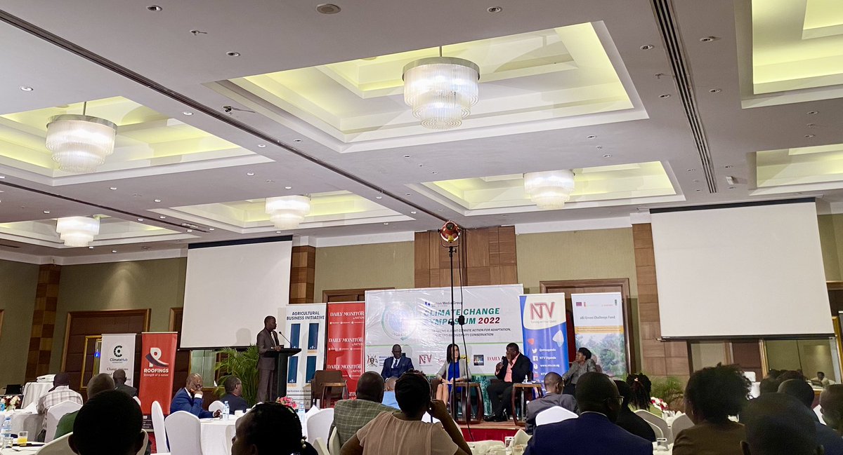 DailyMonitor's tweet photo. “One of the main things affecting climate change action is the increasing improper waste management in Uganda and Africa at large,” according to Global Green Growth country rep. Damar Zwebe at the #ClimateChangeUG22 symposium. #MonitorUpdates https://t.co/0Ip9hdPSe6