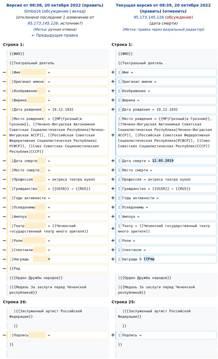 Статья в Википедии Мехтиева, Роза Хасановна отредактирована из ФСО ru.wikipedia.org/w/index.php?di…