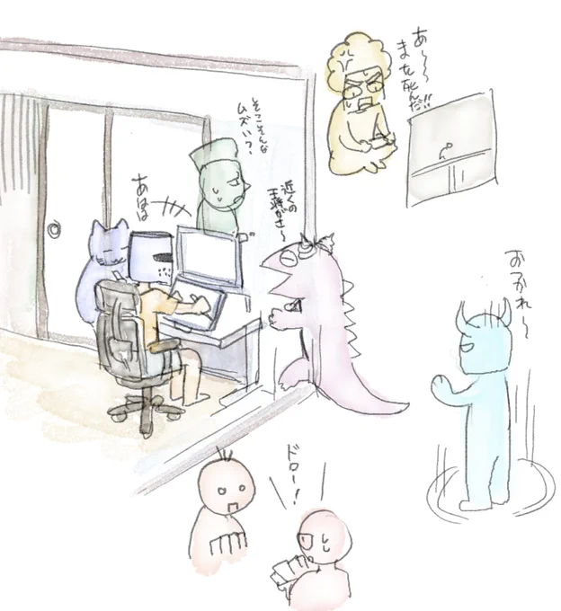 僕は多分、いわゆるメタバースなんていう立派な世界じゃなくて、ただ自分の仕事場にいつもの友人たちが話したり遊んでる空間が重なってて欲しいんだろうな 