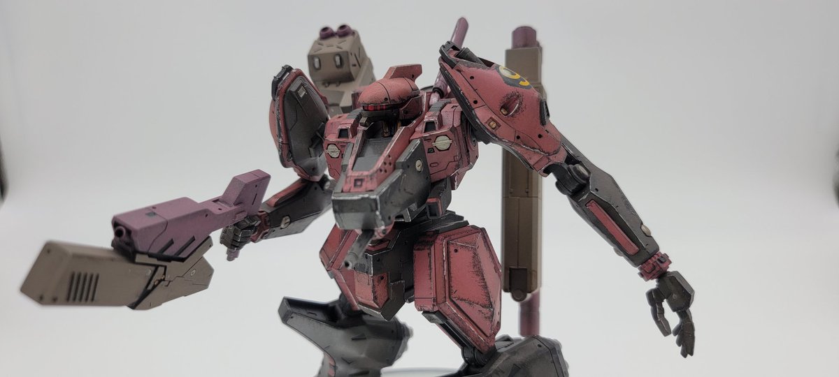 DevinGus's tweet photo. Armored Core Nineball has been completed. Thank you @peg4009 for his helpful blog and beautiful AC inspiration. 

#armoredcore #kotobukiya #plamo https://t.co/ACccUT3eV6