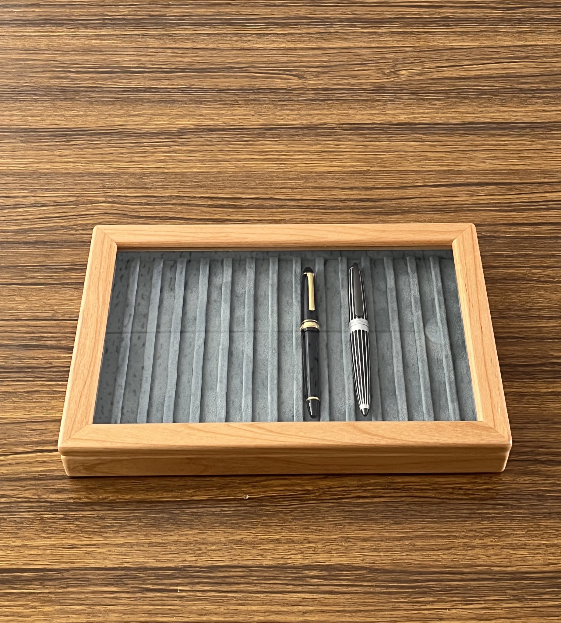 状態良好］豊岡クラフト ペントレイ（固定蓋付き）