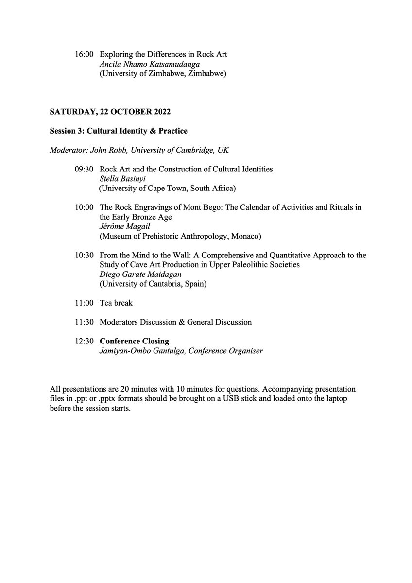 Хурлын мэдээ
Германы Бонн их сургуульд Хадны зураг судлалын олон улсын хурал 20-22-нд болж байна. Александр фон Хумбольдын сангийн тэтгэлэгт судлаач Р.О'Салливан Ж.Гантулга нар зохион байгуулж байгаа ажээ. Монголын хадны зургийн судалгааны талаар 4 илтгэл байна. 
#RockArtMongolia