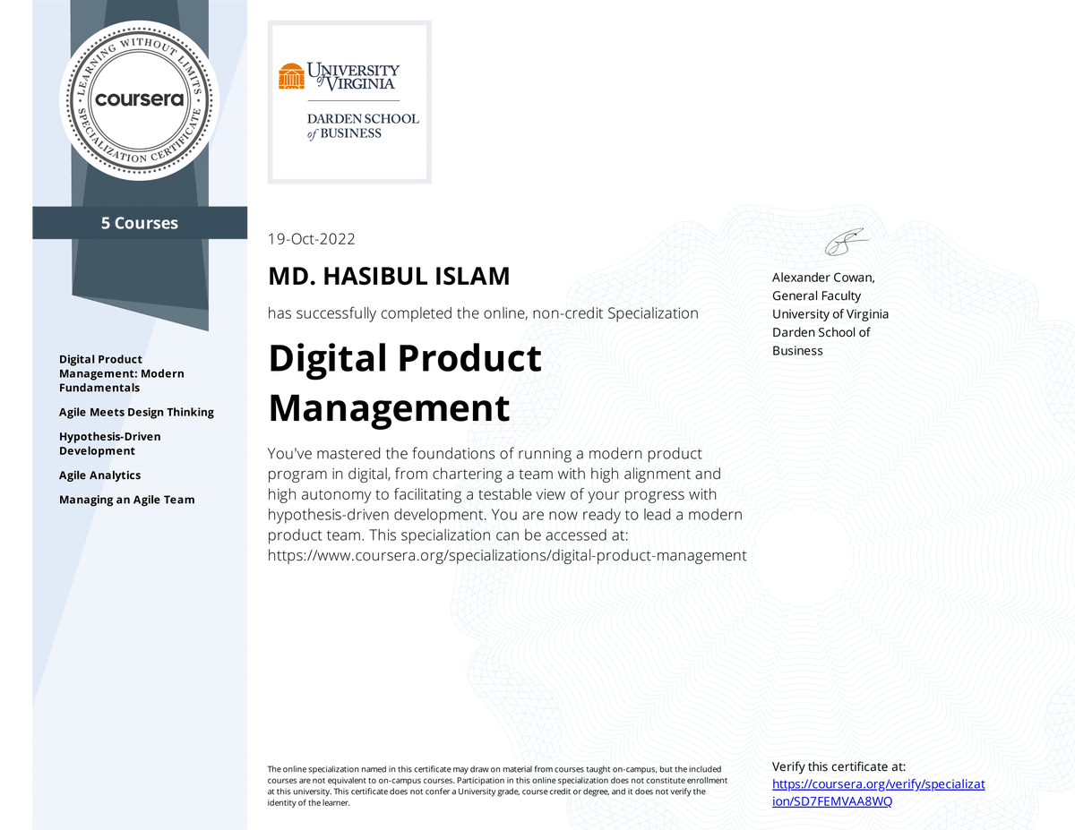 11Sumonkhan's tweet photo. ❤❤❤Alhamdulillah, Done!🙋 "Digital Product Management Specialization" Great achievement for me!
#DigitalProductManagementSpecialization #digitalproductmanagement #productmanagement  #management #uiuxdesign #uidesign #uiuxdesigner #uxdesigner #uxresearch #uxdesign #uidesign https://t.co/jBn9uuxnbx