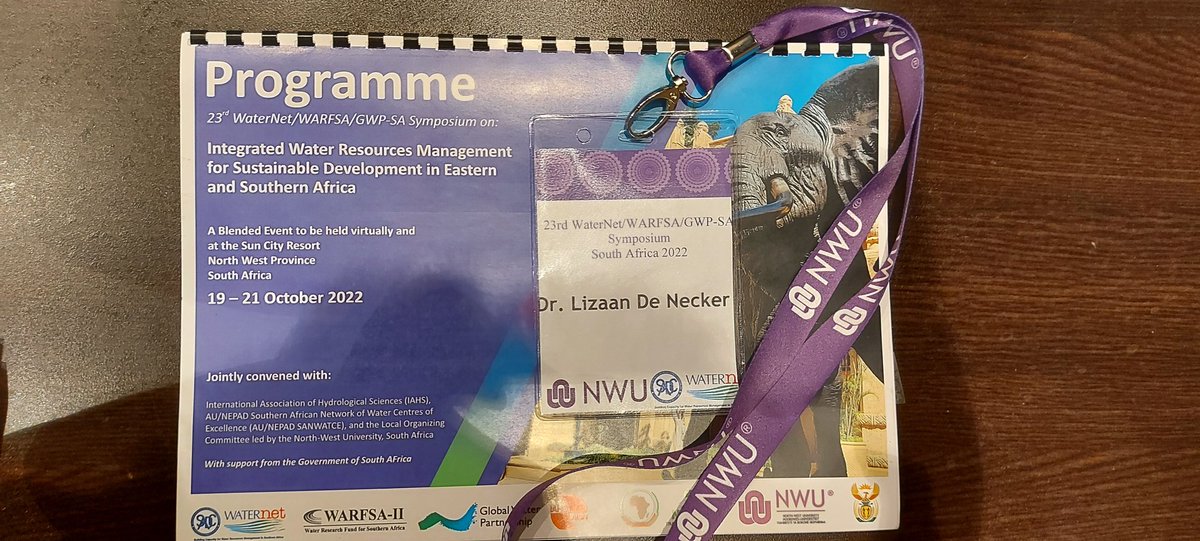 Lizaan de Necker (@lizaandenecker) on Twitter photo The 23rd WaterNet Conference at <a href="/SunCityResortSA/">Sun City Resort</a> started with a bang yesterday. Let's see what day 2 has in stall #FreshwaterScience #WaterNetConference #Research The 23rd WaterNet Conference at <a href="/SunCityResortSA/">Sun City Resort</a> started with a bang yesterday. Let's see what day 2 has in stall #FreshwaterScience #WaterNetConference #Research
