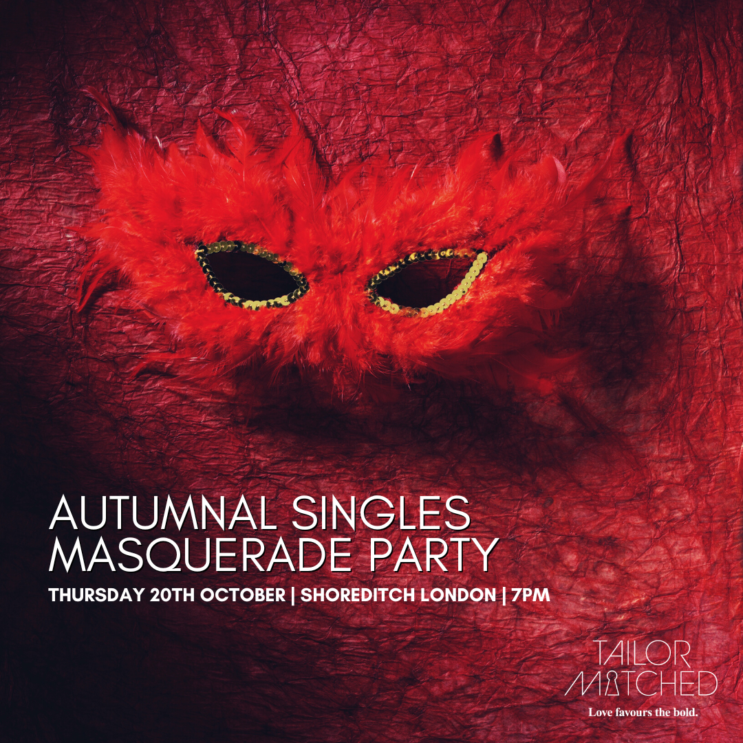 AsaBaav's tweet photo. Last chance to secure your ticket!

TONIGHT! Our Autumnal Singles Masquerade Party 💋

Connect with like-minded singles, who value deep compatibility inside and outside the bedroom. 

Enjoy a Bellini on arrival as we welcome you into a privately hired venue, right in the heart https://t.co/5a9zSJxbii