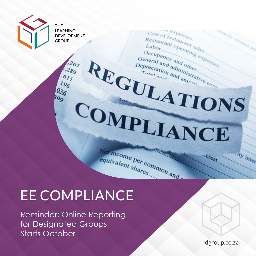 TheLearningDev1's tweet photo. #Online #reporting for designated #employees begins now & closes on 15 January 2023. Let the #EE experts make this happen for your organisation.
https://t.co/tTtIKndkyx #LDGroup #ExpertConsultants #EEPlan #Compliance #NEXTEC #PeopleSolutions https://t.co/Mjz5NsRZTH