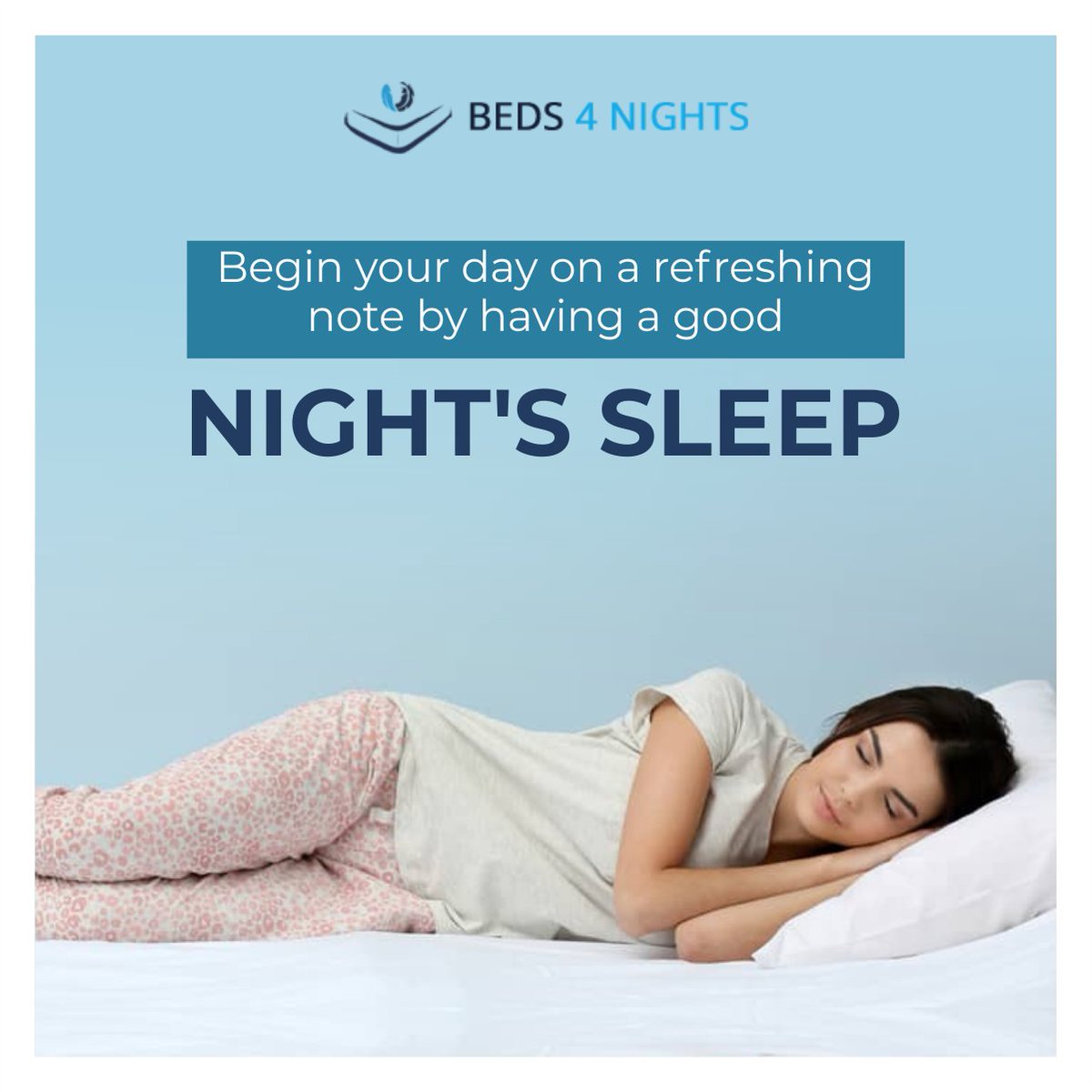 beds4nights's tweet photo. Feel fresh and active after a relaxing and restful night's sleep. Switch your mattress with Beds4nights mattress today!
#nightsleep #mattress #mattressinabox #orthomattress #beds4nightsmattress #foammattress #memorymattress #AmpereGoElectricFest #AskSK #getflipped https://t.co/olz7DHXmcP