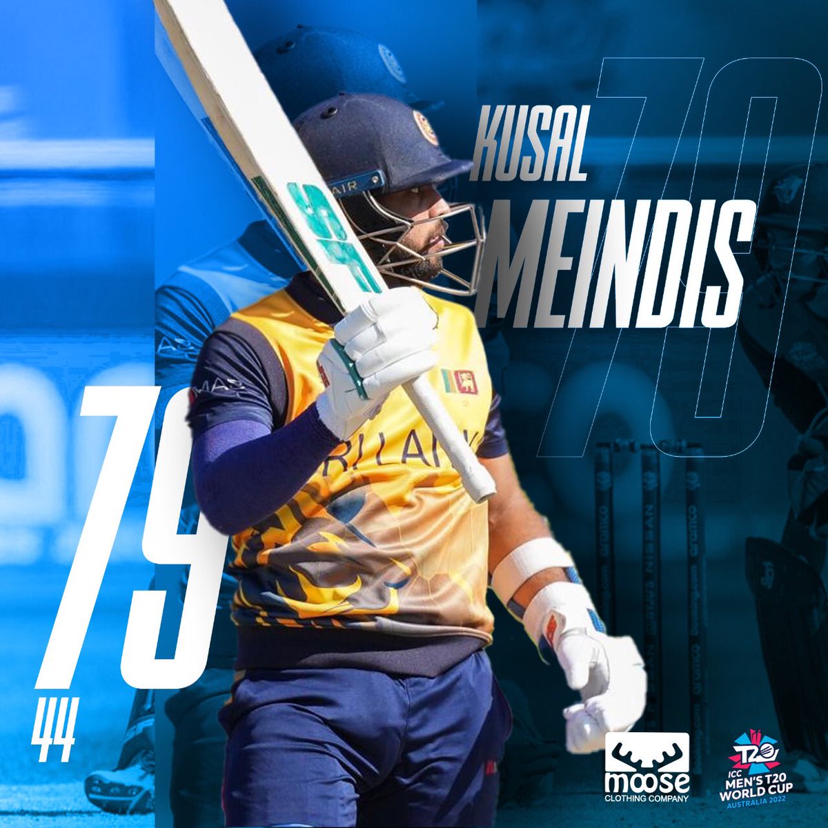 RexClementine's tweet photo. Kusal Mendis equals career best score of 79. Almost carried his bat through. Hit five fours and five sixes as Sri Lanka scored 102 runs in the last ten others to bounce back into the game. https://t.co/jK0wenQX40