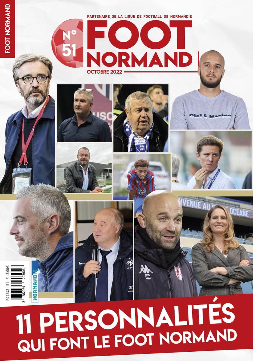 <a href="/pacapton/">Pierre-Antoine Capton</a> - <a href="/VictorLekhal/">Victor Lekhal</a> - Laure Lepailleur - Pierre Leresteux - Fredy Fautrel - Tidiam Gomis - Gilbert Guérin - Maxime d'Ornano - Arnaud Saint-André et les confrères <a href="/benoit_donckele/">Benoît Donckele</a> - <a href="/gui_tog/">Guillaume Lainé</a> ...
1⃣1⃣ personnalités qui font le Foot Normand en UNE du mag. Dans les kiosques