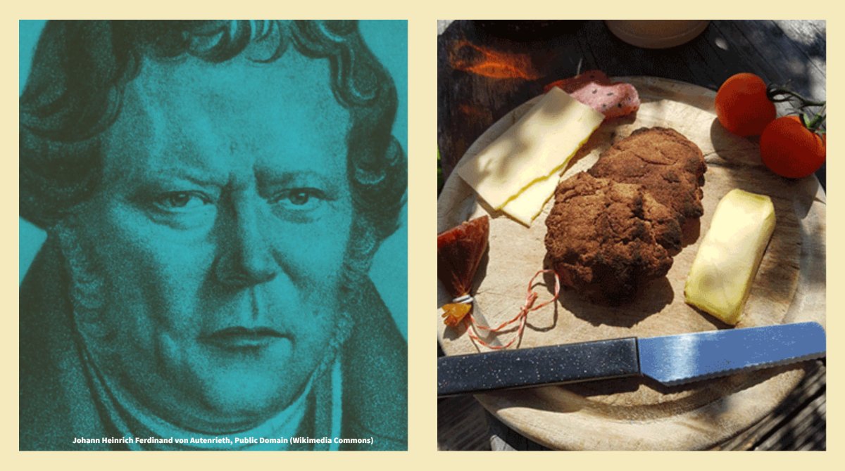 #OnThisDay 250. Geburtstag von Johann Autenrieth, Mediziner, Heilkundler, Arzt von Hölderlin. 
In der Hungersnot im "Jahr ohne Sommer" 1816 entwickelt er ein Rezept für Brot aus Holz. Für unsere #DDBwerkbank haben wir es nachgebacken (und probiert😬): 
deutsche-digitale-bibliothek.de/content/journa…