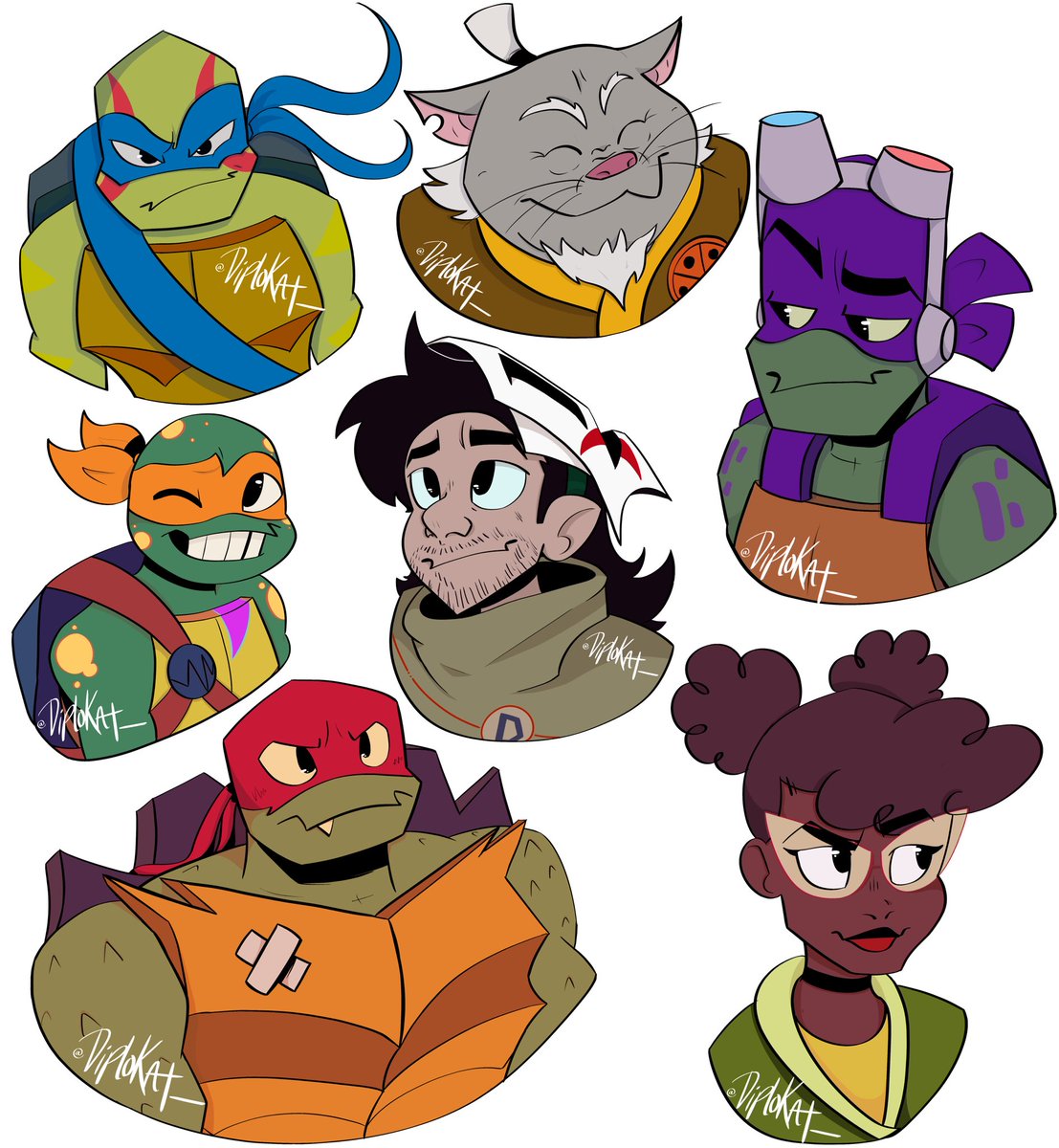 DiploKat_'s tweet photo. Part 2 of 2! (Based my Casey Jr. design on  @ funneylizzie ‘s! Don’t wanna @ them twice cause I already did on insta) 
#rottmntfanart #rottmnt #SaveRiseofTMNT #fanart #digitalart https://t.co/ZRD8RvAhYJ
