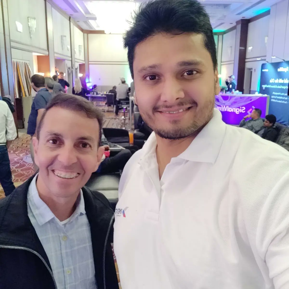 Inextrix's tweet photo. A very fruitful day for us at #cluecon2022 😄. Our co-founder @arpitrmodi spread light on "Build Telecom Business with OpenSource Platform" &amp; conducted 'ASTPP MEET UP' over there.
.
Thanks to the whole team of @freeswitch &amp; @SignalWire for their great support.
.
#cluecon2022 https://t.co/pPjqWTLRZS