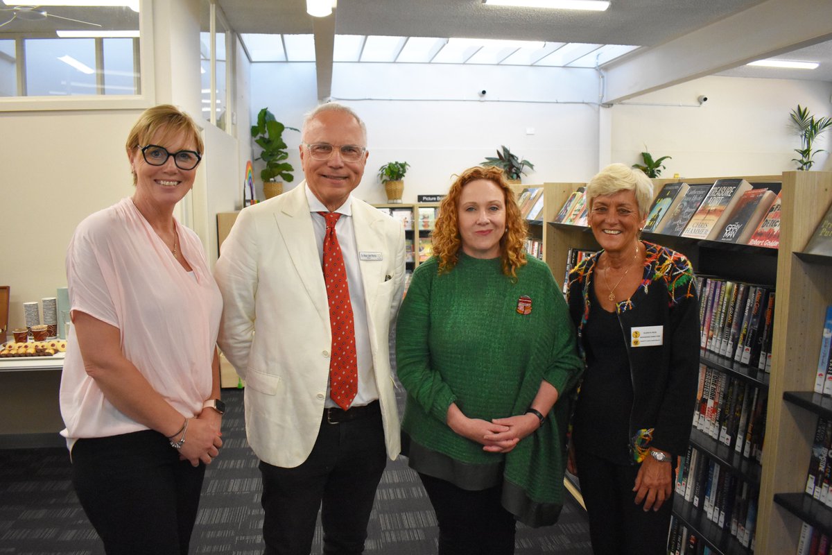 LibraryBayside's tweet photo. Today #Bayside Mayor Cr Alex del Porto, and fellow Councillors were joined by the Hon. Melissa Horne MP, Minister for Local Government and Zoe Daniel MP, Federal Member for Goldstein, to celebrate of the refurbished Hampton Library and the upgrades across Bayside Library Service. https://t.co/Pt3HvlC5Qm