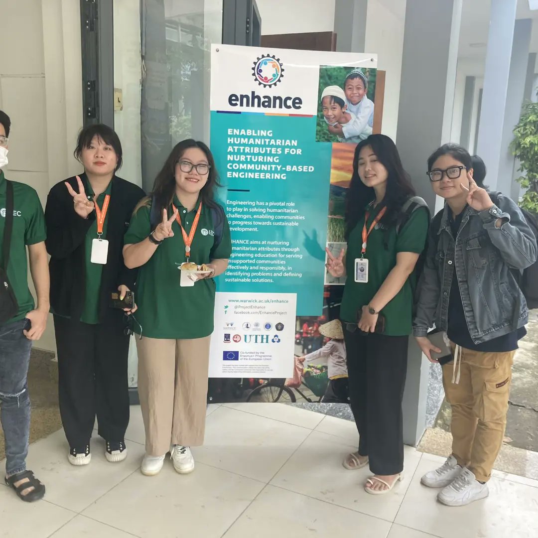 GeorgiaKremmyda's tweet photo. So proud to be leading the fantastic @ProjectEnhance. There's nothing better than creating student opportunity, building capacity in teaching excellence and offering life-changing education #enhanceproject #humanitarianengineering #erasmusplusproject #warwickengineer https://t.co/a0jtPgc7iw