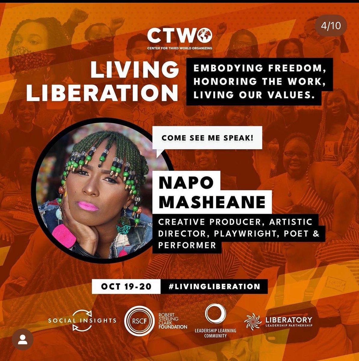MasheanePopo's tweet photo. Tonight virtually would be sharing the digital space with brothers and sisters from and across the diaspora 💥✨💫🔥🕯🌼 ✍🏾🤍🎭

CTWO - Centre For Third World Organizing which is a racial justice organization dedicated to building social movements led by people of colour. 🇺🇸 / 🇿🇦 https://t.co/AQaBl21X0A