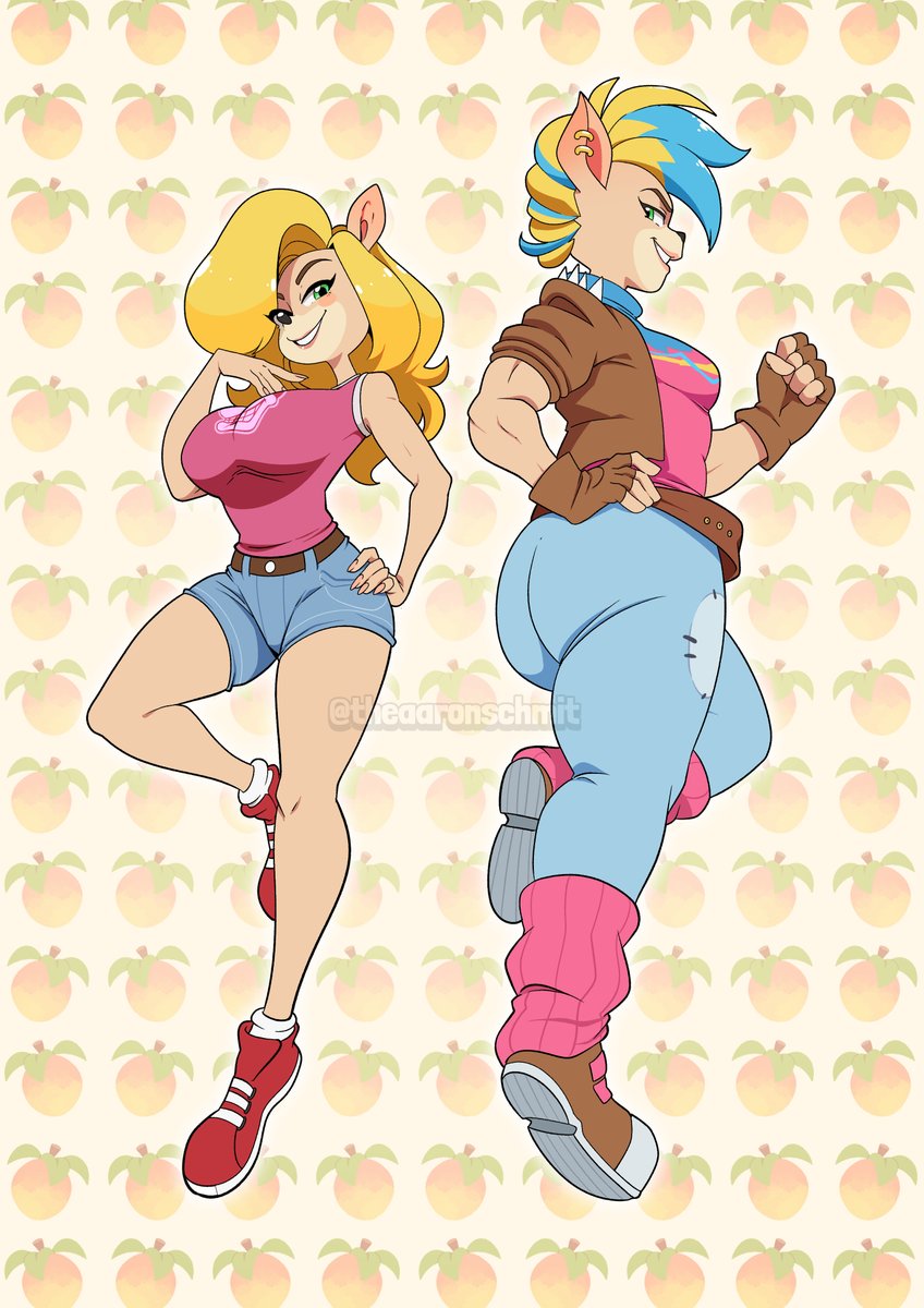 「Both Tawnas are Best Tawna  #CrashBandic」|Aaron Schmitのイラスト