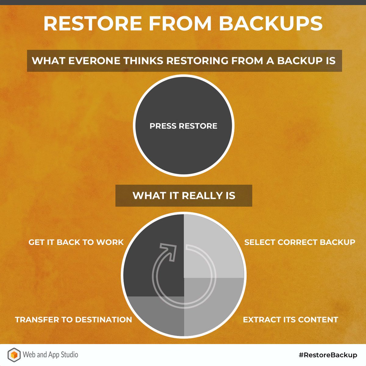 aptacore's tweet image. Restore From Backups

Any Website or Web Application backup is one of the most critical factors for data management...

#storybytes #devops #restorebackup #datamanagement 

For more details please visit:
tinyurl.com/2p9cz7js