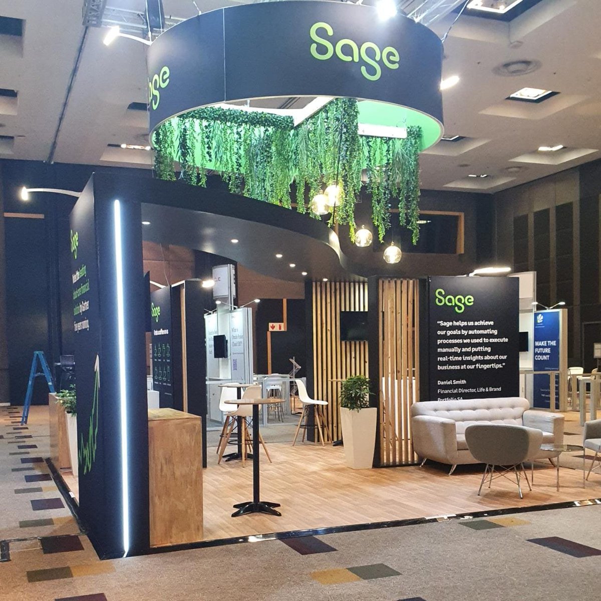 synergerp's tweet photo. Good morning to our #FinanceIndaba22 friends and neighbours here at the Sandton Convention centre: @SageGroupZA 
Let's go get a coffee, we've got a big day!  ☕️
@CFOSouthAfrica https://t.co/qvjsBgkymE