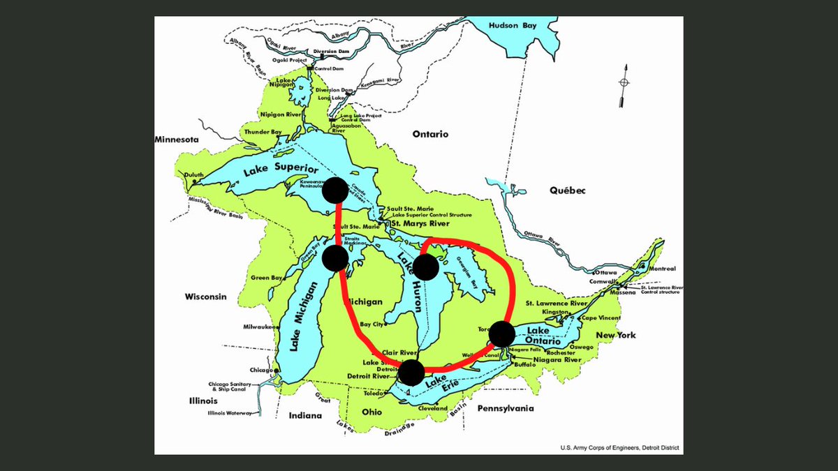 5 Great Lakes of North America😮💨 Learn about them for UPSC in this