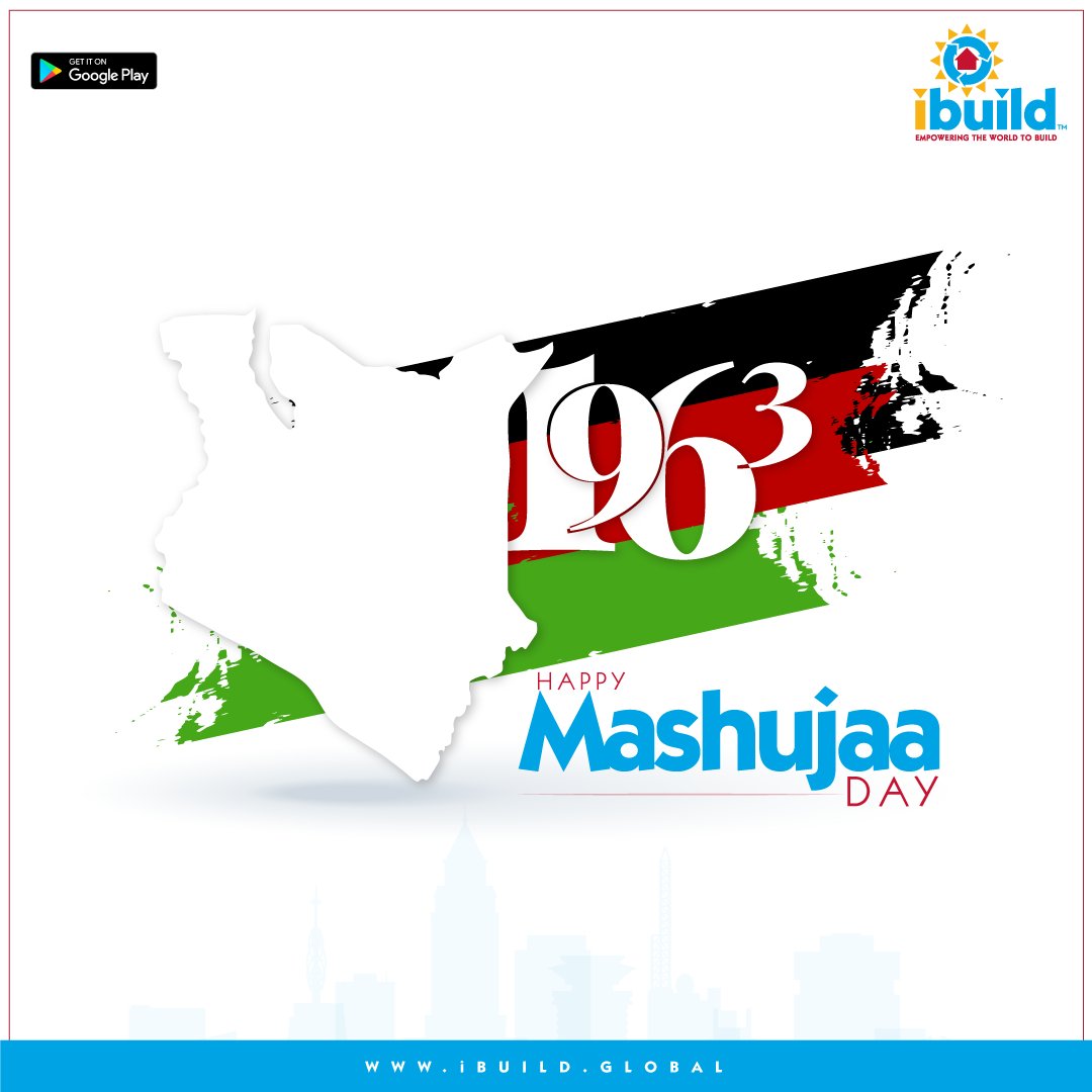 In the spirit of Mashujaa day, iBUILD would like to thank all our customers for your support. Happy Mashujaa Day good people! 🇰🇪​

Download iBUILD today on playstore to get started: bit.ly/38nG8BQ ​
#iBUILD #IBUILDapp #Mashujaa #HappyMashujaaDay