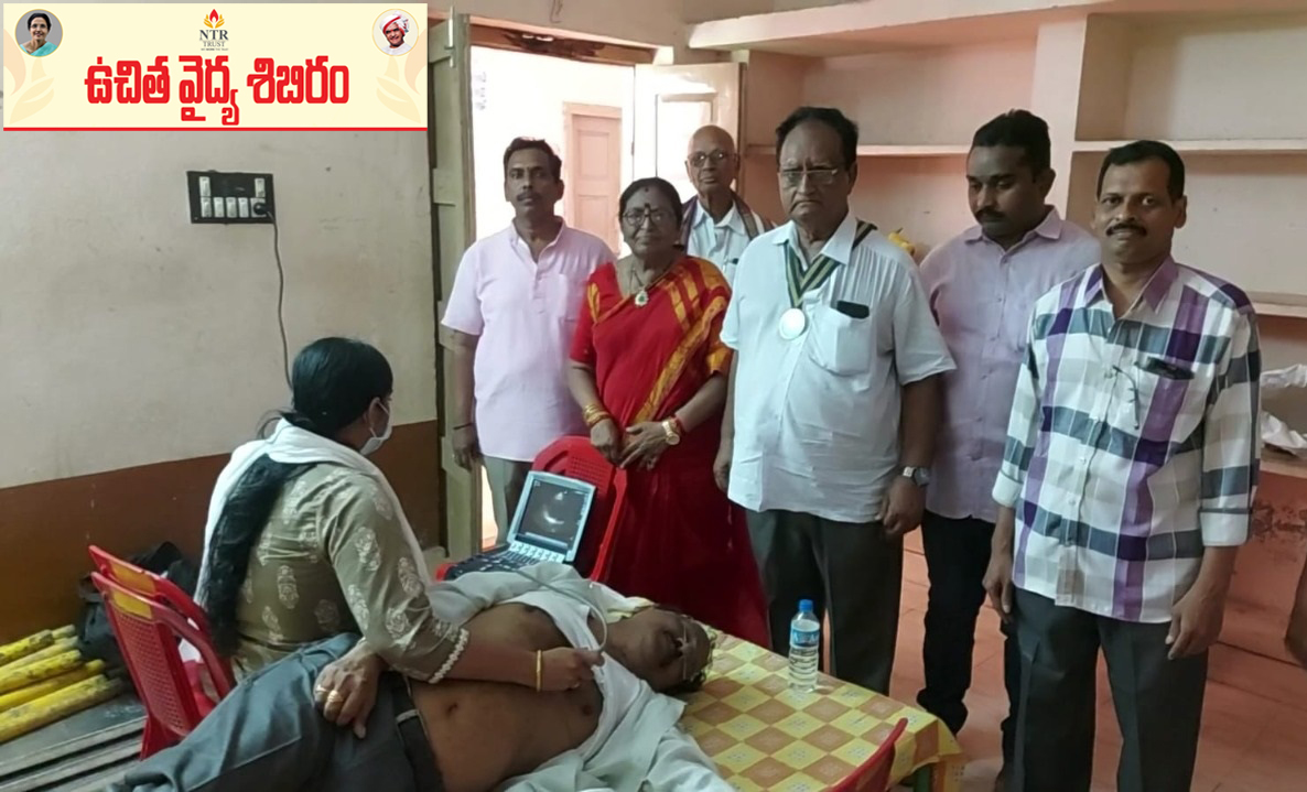 ntrtrust's tweet photo. A free Health check-up camp at Bapuji Nagar, Gudivada, Krishna district was arranged by NTR Memorial Trust in collaboration with #WalkersClub, #Gudivada, and #KamineniHospitals, #Vijayawada. https://t.co/cJueIkgOsq