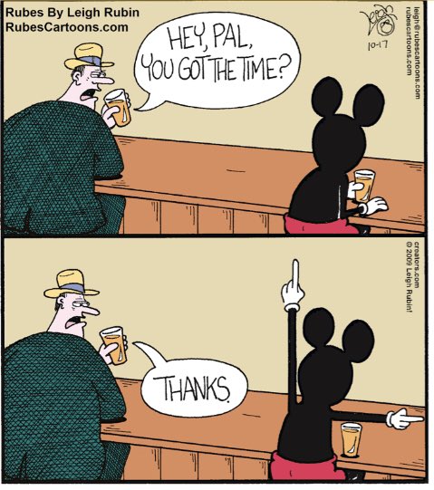 RubesCartoons's tweet photo. The happiest hour place on earth!
#mickeymouse #mickeymousewatch #thehappiestplaceonearth #disney #waltdisneyworld #waltdisney #cartoon #disneyland #cartoonist #cartooning https://t.co/GAFvXPurFB