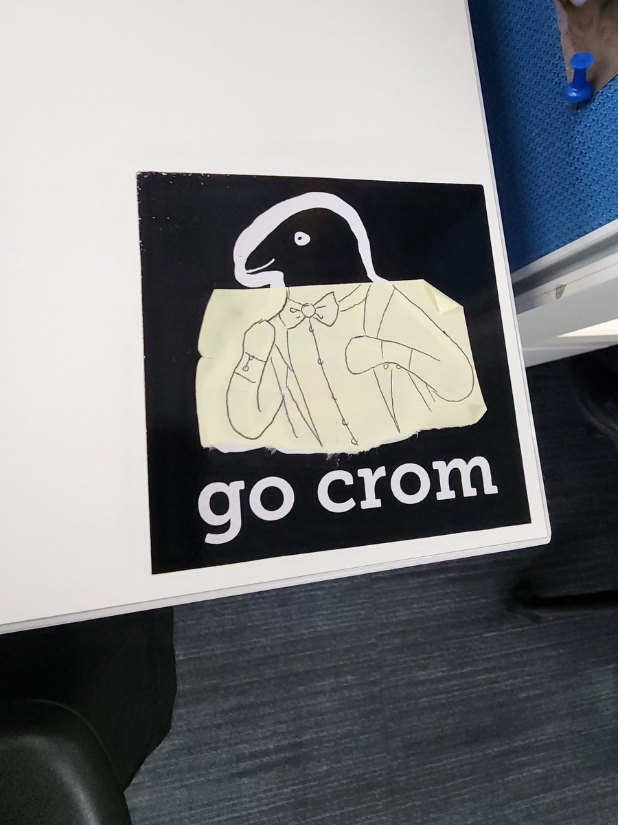 Turd_Ferguson27's tweet image. My friend at work is outfitting my @Crowject #GoCrom sticker 

#DapperAF