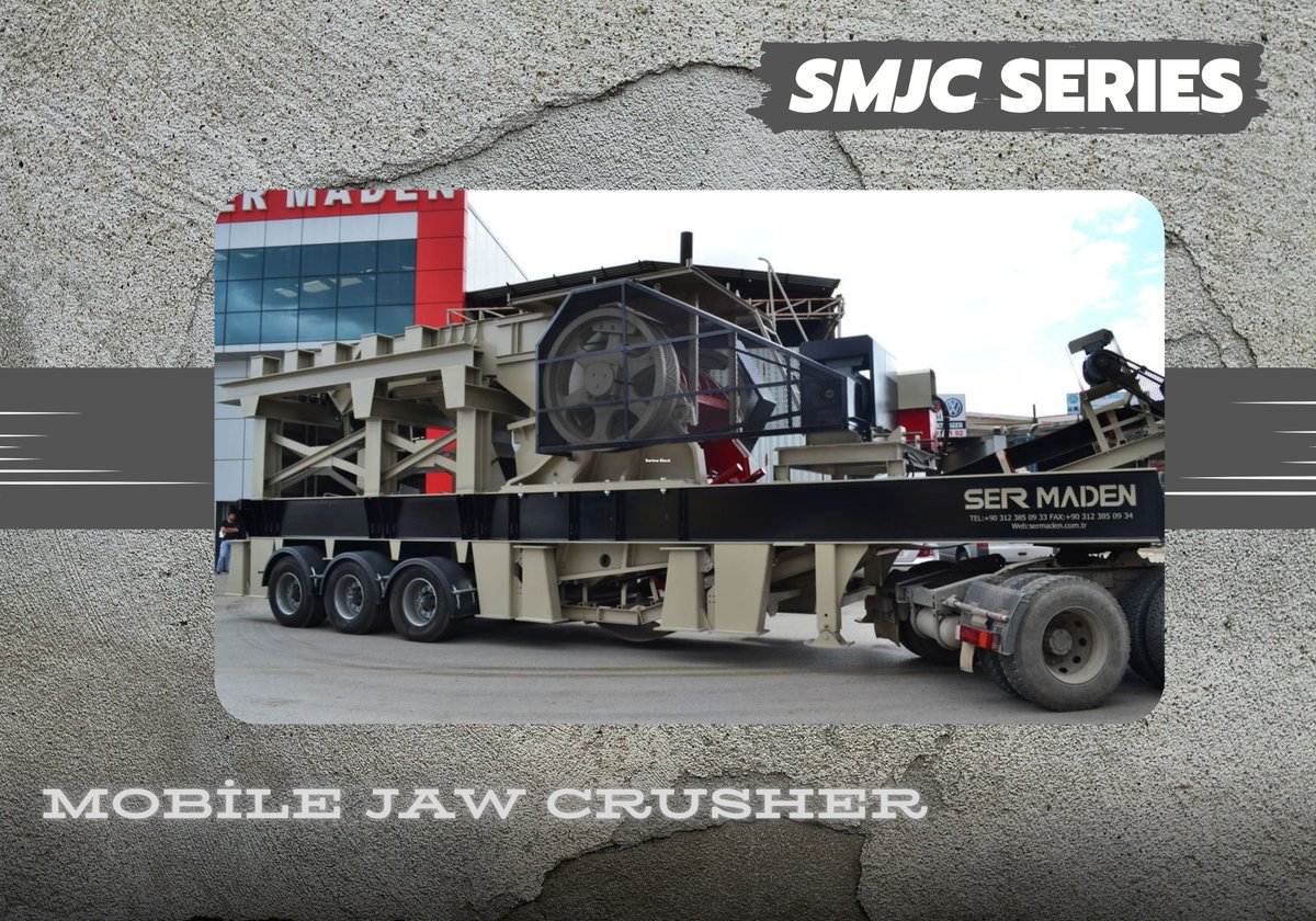 ser_maden's tweet photo. SMJC 110 Mobile Jaw Crusher for the primary stage crushing of abrasive stone types like basalt, granite and quartz.

#mobile_jaw_crusher #mobile_crusher #jaw_crusher #granite_crusher #portable_jaw_crusher #jaw_crusher_for_sale #jaw_crusher_from_stock #stone_crusher https://t.co/xLMaozM1S3